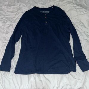 Patagonia Shirt Mens Medium Regenerative Organic Pilot Cotton Henley Minimalist